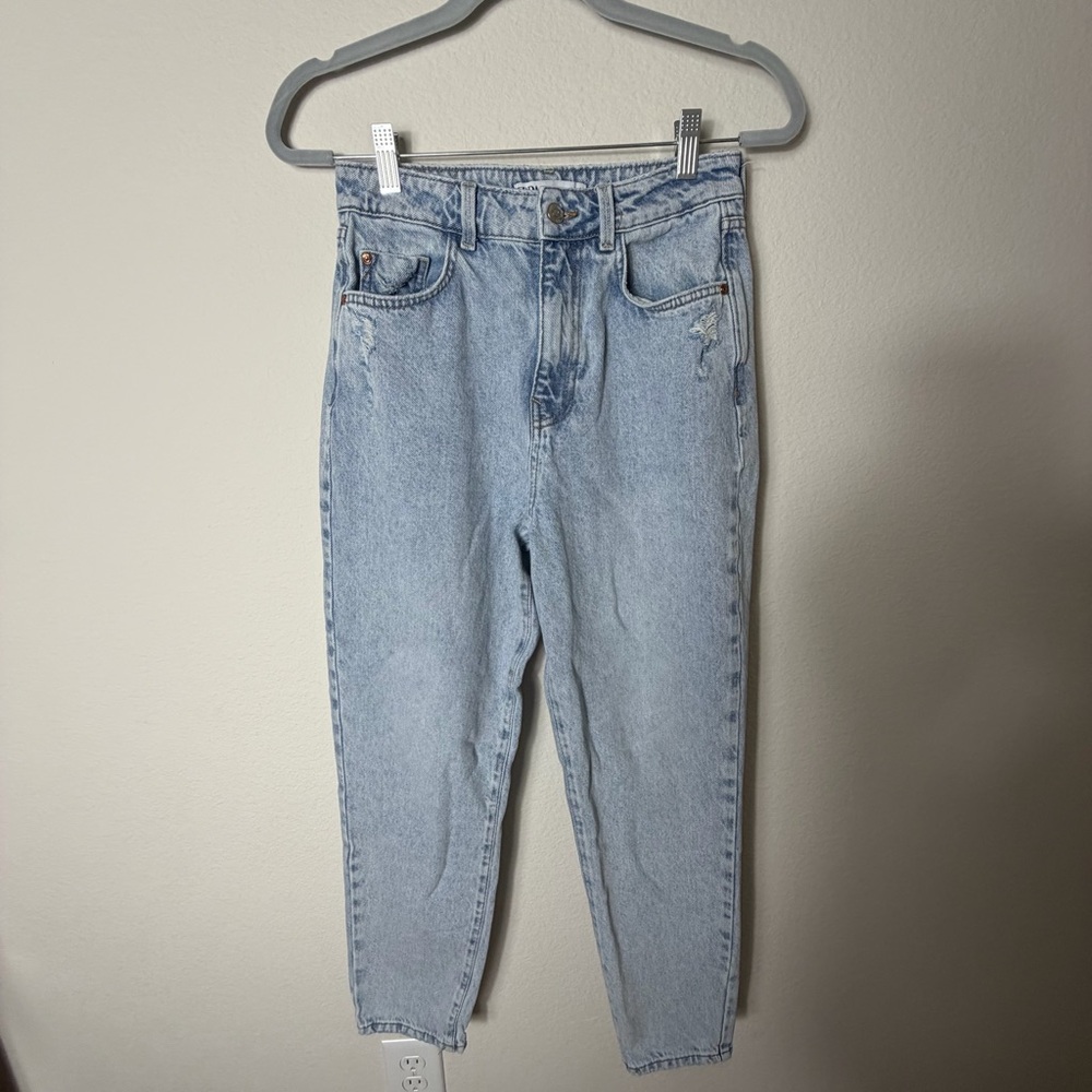 Zara Light Blue Ankle Jeans